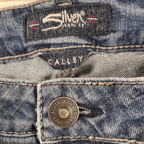 Silver Jeans Calley Ankle Skinny Stretch Jeans Medium Wash Size 31/27 - Picture 2 of 7